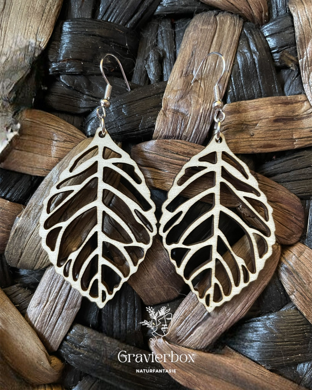 Holzohrringe Naturfantasie #4
