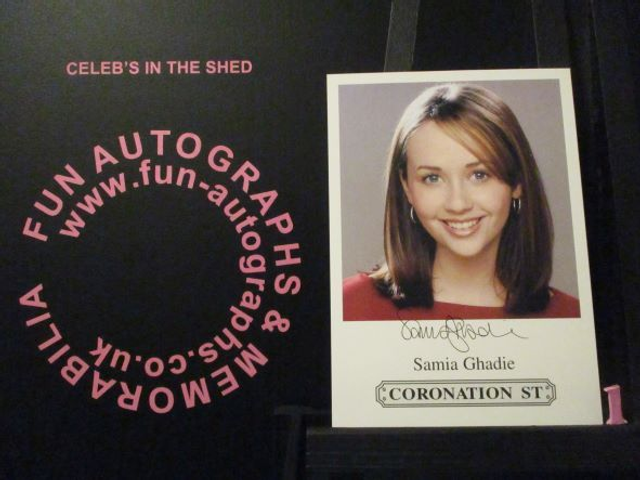 Samia Ghadie (Maria Connor) Original Coronation Street Pre-Print Cast Card (1)