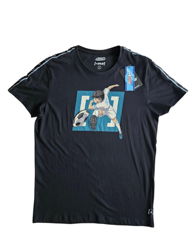 T-shirt Captain Tsubasa/Olive & Tom noir L