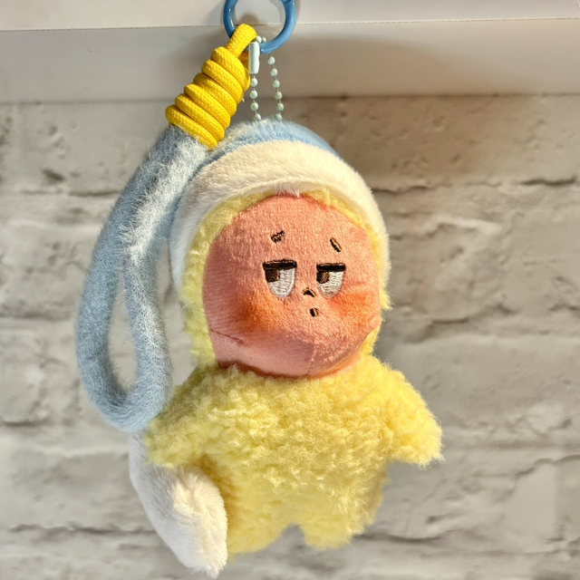 Cute inspired bedtime plush pendant with additional keychain for fun!