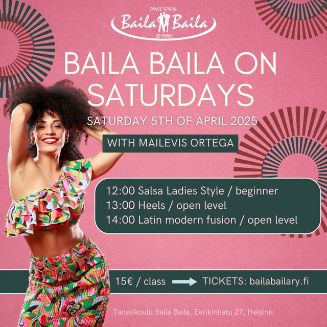 BB on Saturdays 5.4. LATIN MODERN FUSION open level