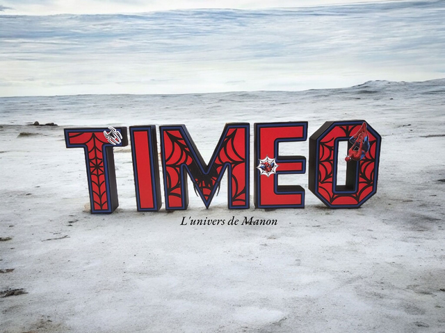 Lettre 3D personnalisables  