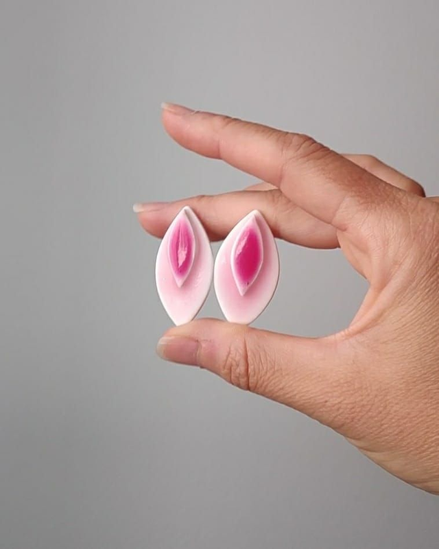 Candela efecto azulejo rosa