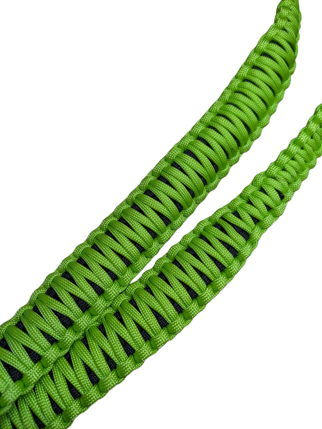 Flo Green and Black Binocular Strap - 53 inch or 135cm