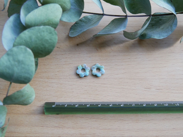 Mini mini bloom marbré (rose/bleu/jaune)