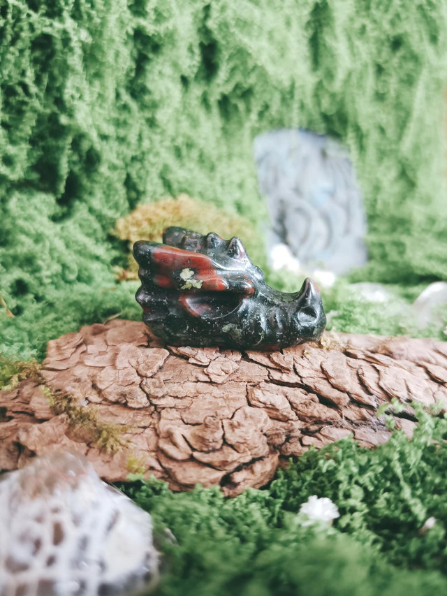 TÊTE DE DRAGON - JASPE SANG DE DRAGON