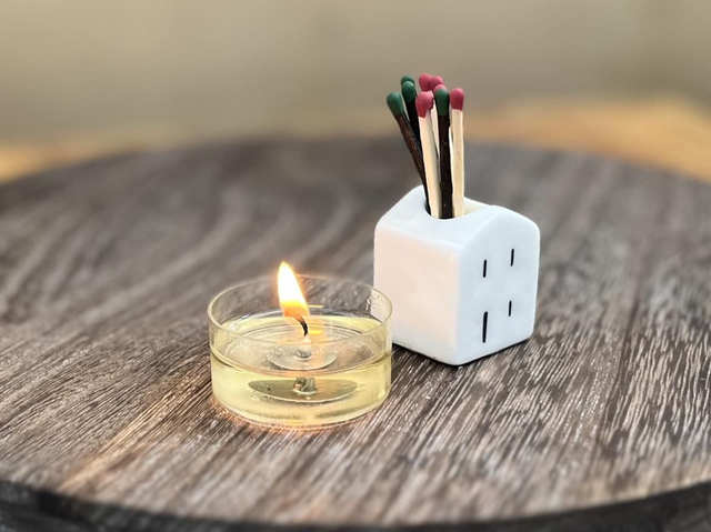 Porcelain House Match Holder