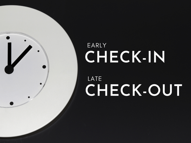 Pack : Arrivée anticipée (14h au lieu de 16h) + Départ tardif (13h au lieu de 11h)