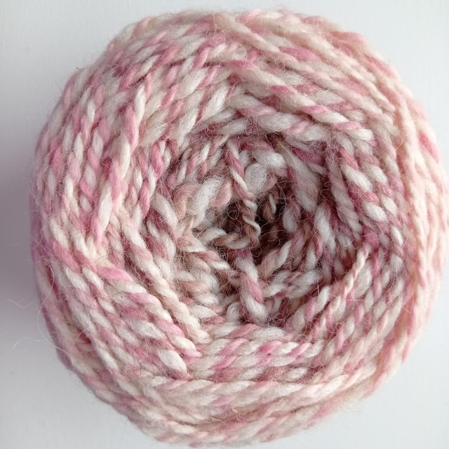 Hand dyed, hand spun Alpaca/Shetland/Silk - Neopolitan