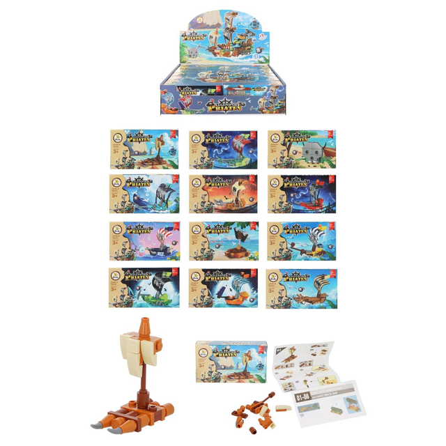 Single Pirate Building Block Kit - Construction Toy - £1.99 a pack