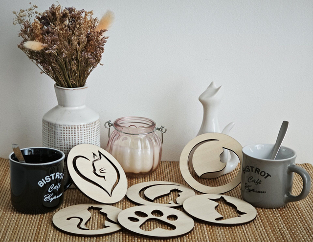 Sous tasses collection &quot;Chats&quot;