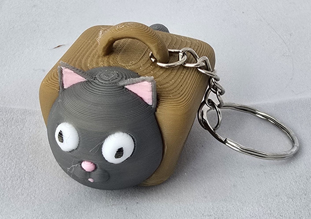 Porte clé Chat pain