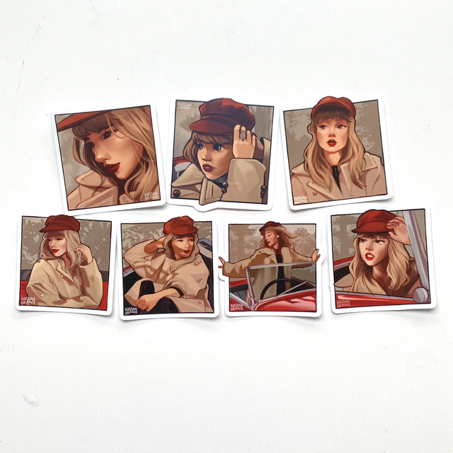 Red Eras Sticker Set
