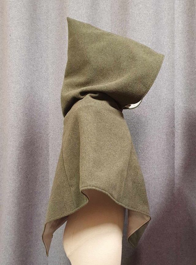 Chaperon Skoldehamn Yggdrasil en laine doublé lin vert