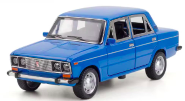 DieCast model auto metaal Lada 2106 blauw (1:24)