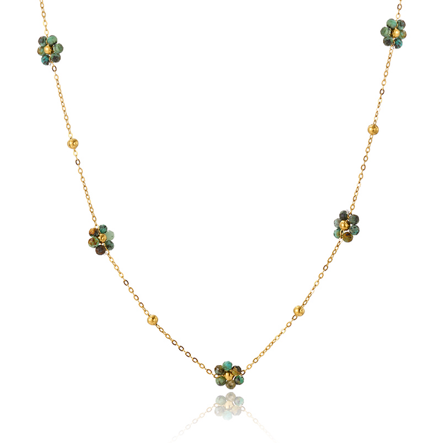 Collier perle de fleurs