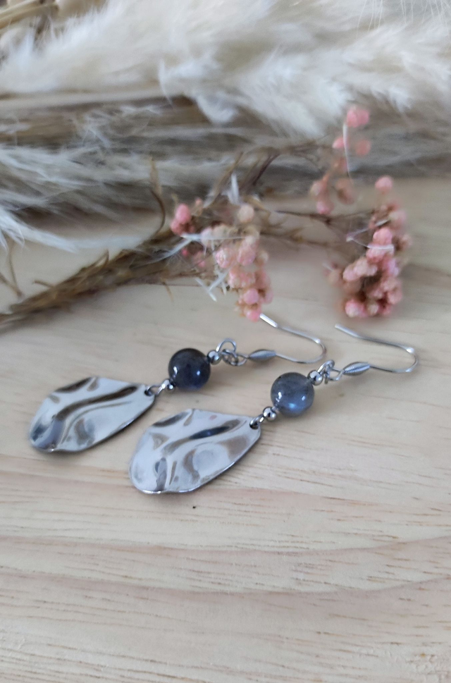 Boucles d'oreilles "Éternel" Labradorite