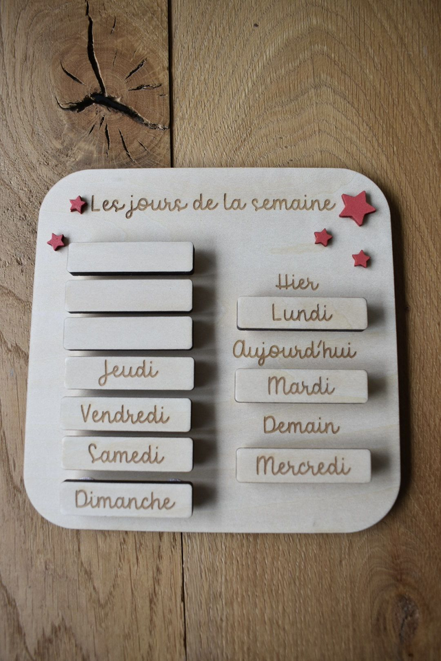 J'apprends les jours de la semaine