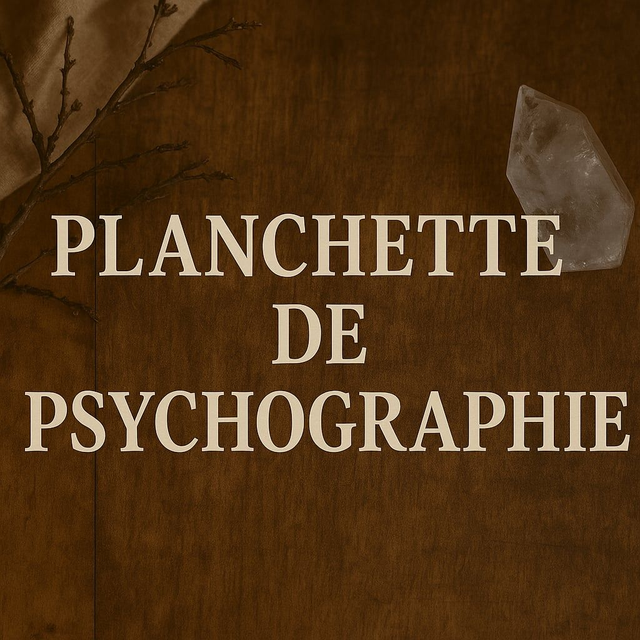 A personnaliser planchette double utilisation (psychographie et goutte de ouija)