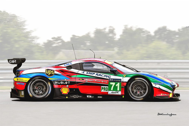 C171004 Ferrari 488 GTE Le Mans17 AFCorse #71