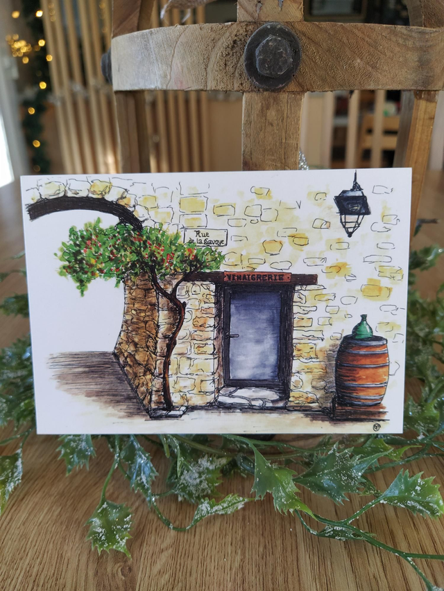 Carte "Les Matelles, Vinaigrerie", 10x15cm