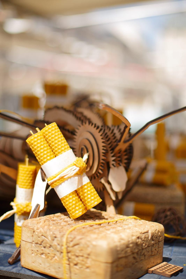 3 chandelles 4~5h &quot;Les fins Saints des abeilles&quot;