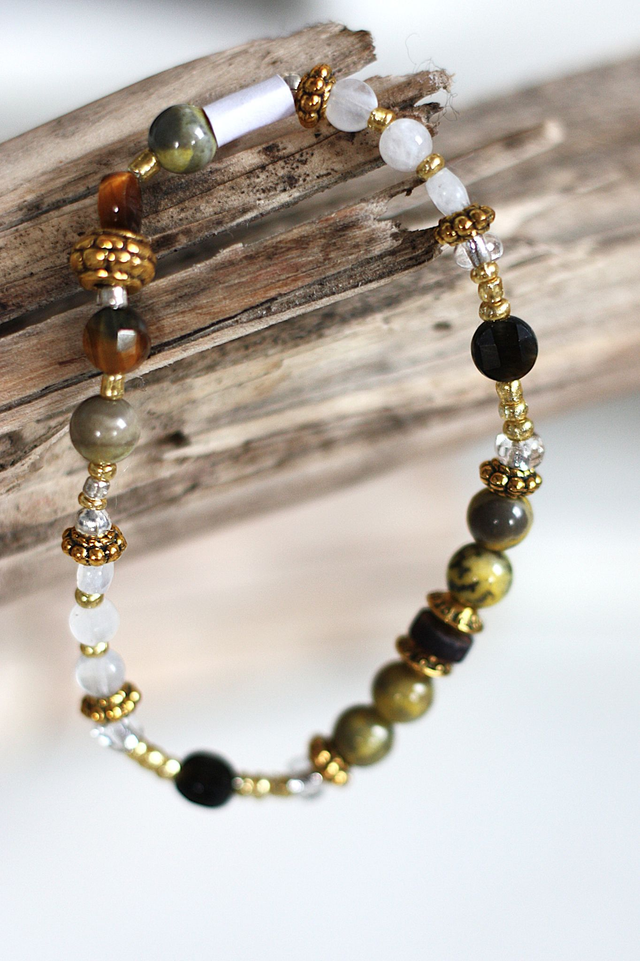 Bracelet Solo Perles d&#039;Harmonie - Protection Force Harmonie Ancrage