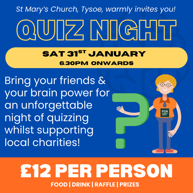 Quiz and Supper Night - 31st January