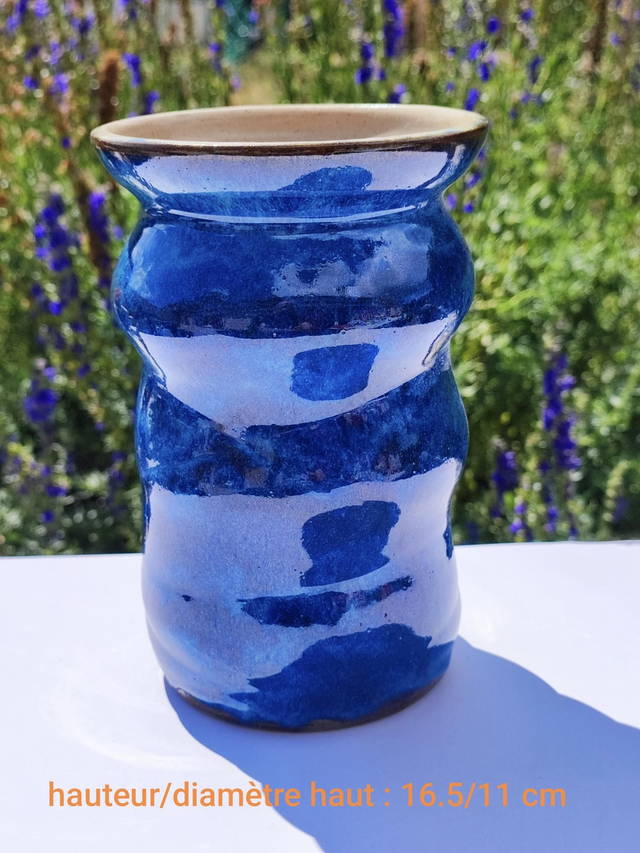 Vase &quot;Tourbillon bleu&quot; 2