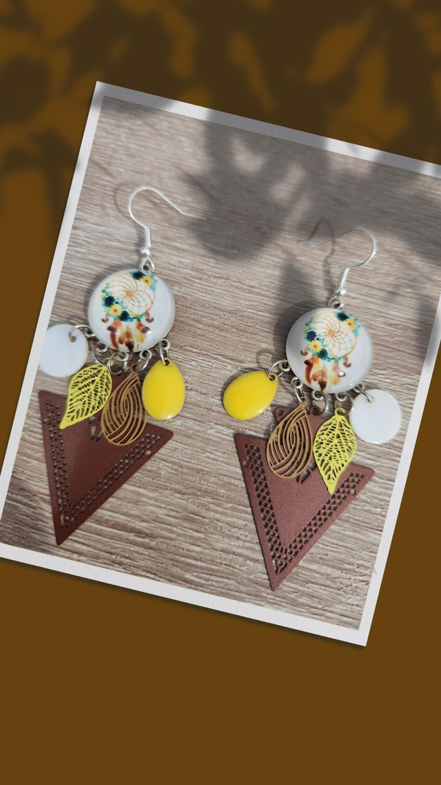 Boucles cabochon attrapes reves 210