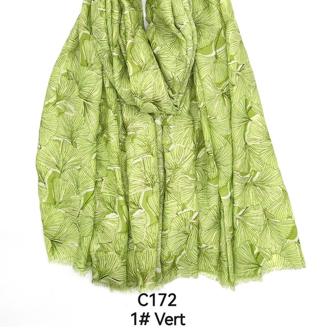 Écharpe feuille de Ginkgo