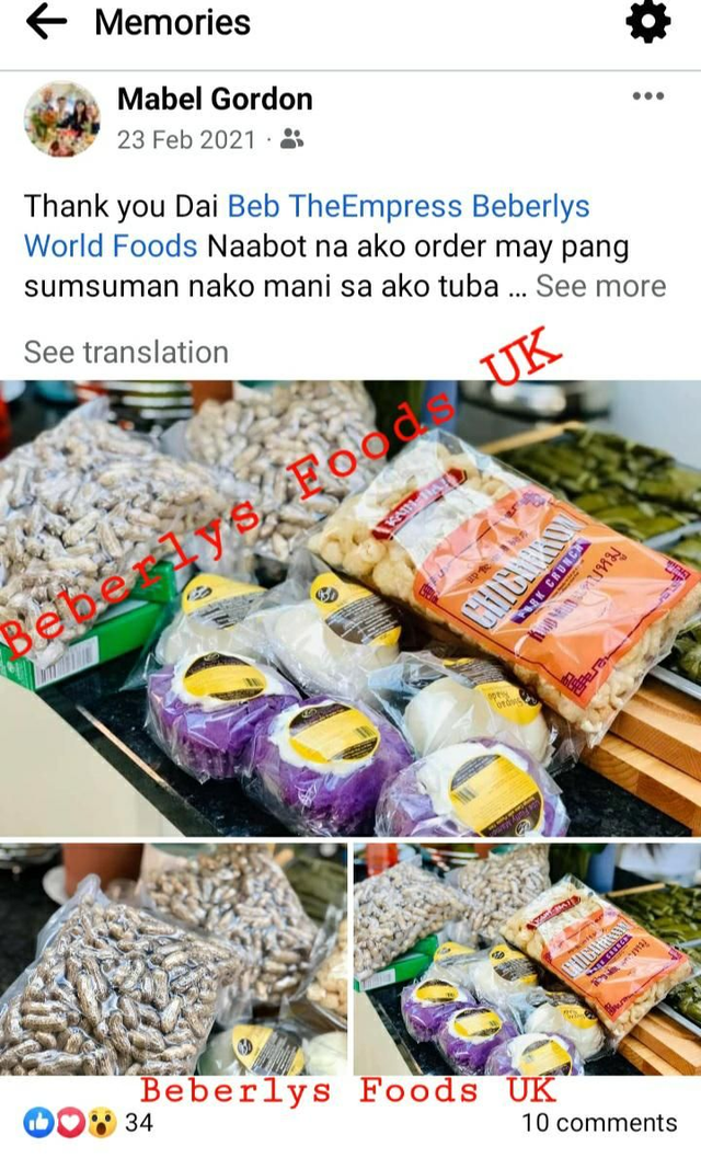 From Customer: Day Mabel (Brighton England)