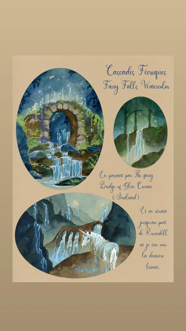 Cascades féeriques fiche à thème féerique