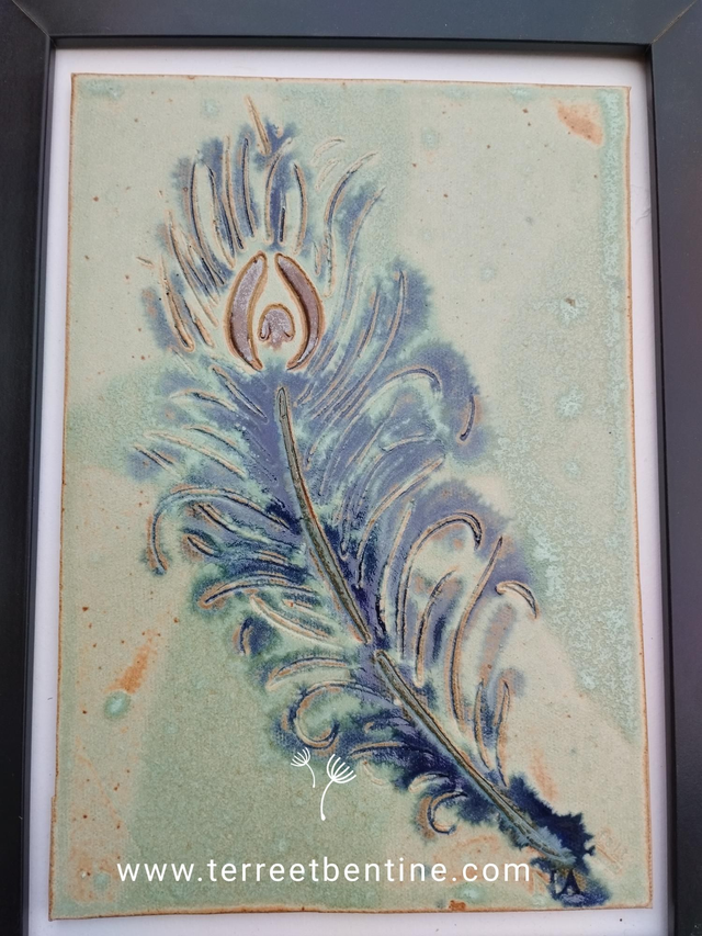 Carreau en grès - encadré -  format "A4"