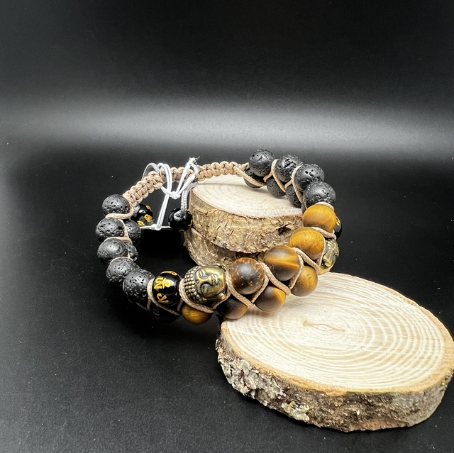 Bracelet double PARACORD œil du tigre