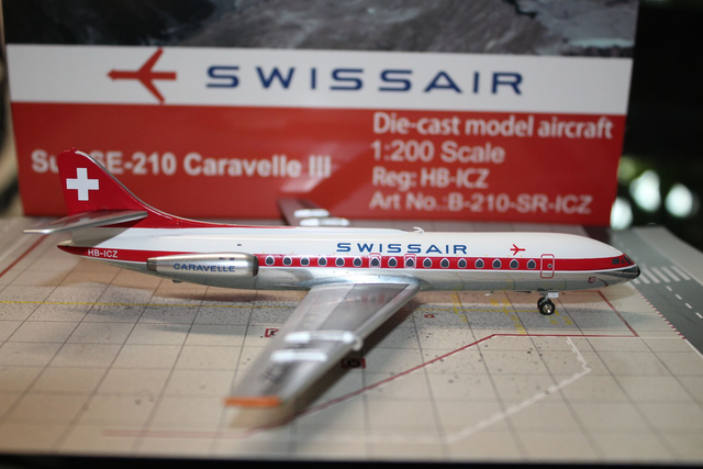 Swissair Caravelle III Sud Se-210 (HB-ICZ), 1:200