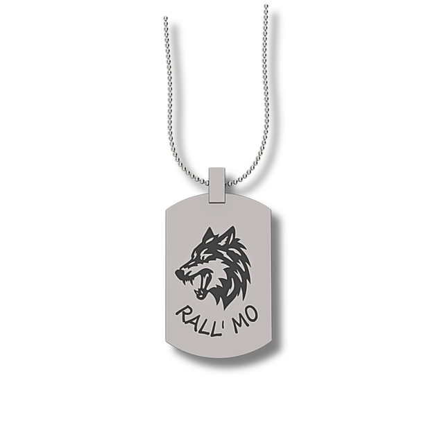 Collana con medaglia in Acciaio