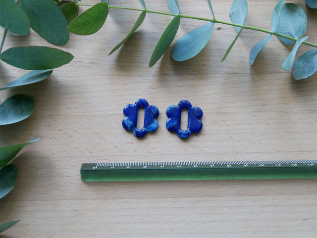 Bloom ovales bleu encre