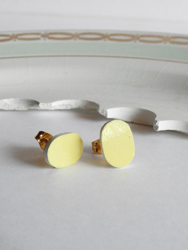 Boucles d'oreilles - Tic-Tac jaune