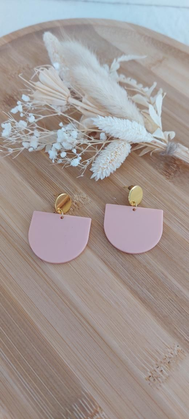 Boucles d'oreilles Gloria (saumon)