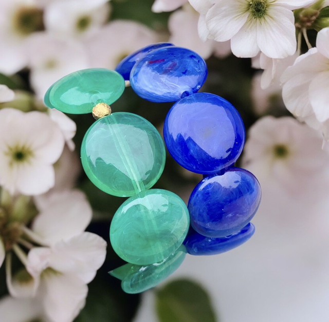 VIOLETTE Bleu marbré 