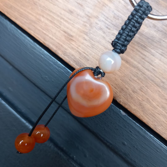 Porte-clés en Cornaline