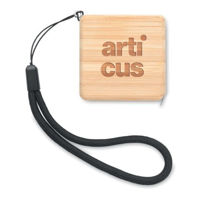 Measuring tape in bamboo 1m