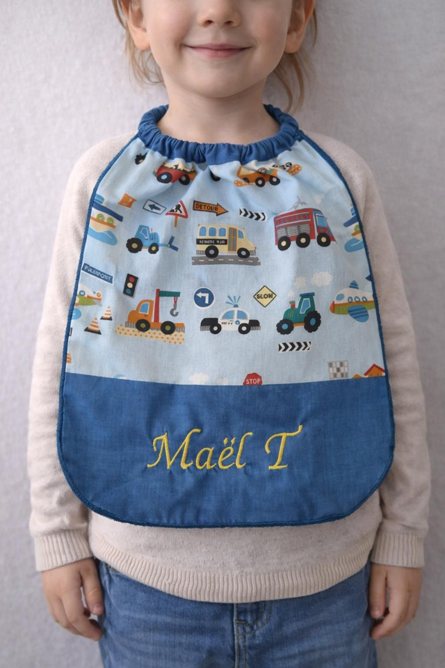 Bavoir maternelle personnalisé 
