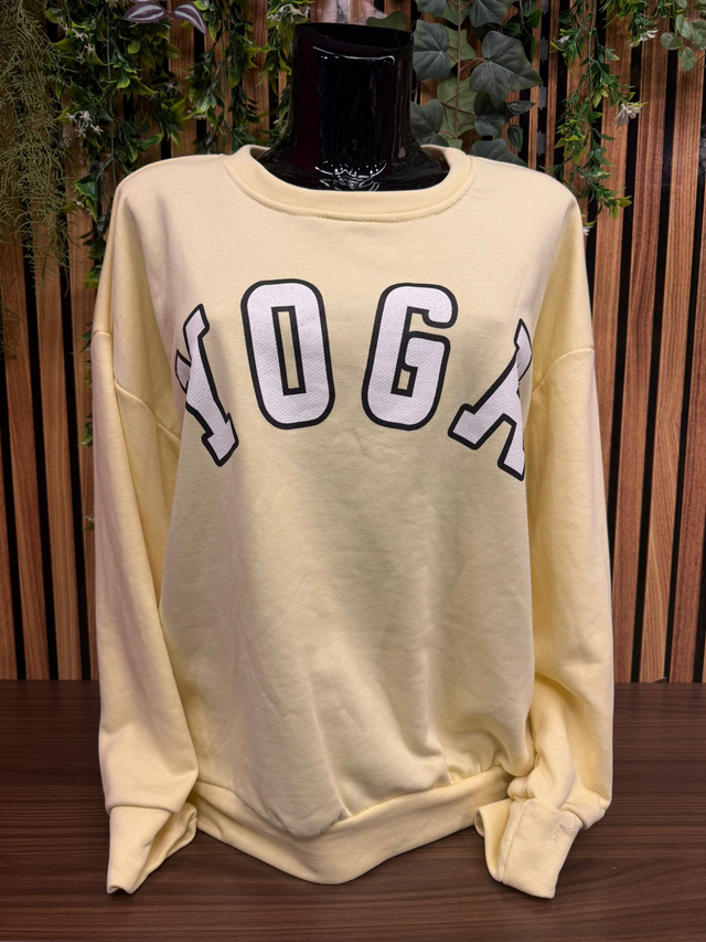 Sweater YOGA - Geel