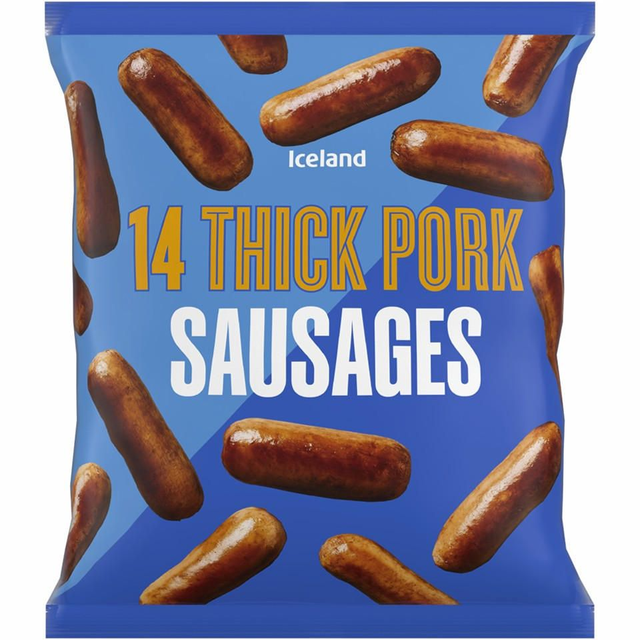 Iceland Thick Pork Sausages 14 pk 700g 