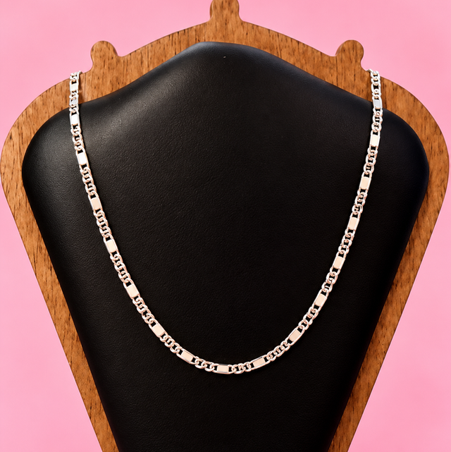 925 Sterling Silver Figaro Link Chain
