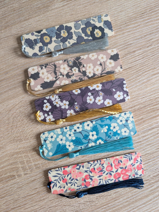 Marque-Pages Tissu Liberty