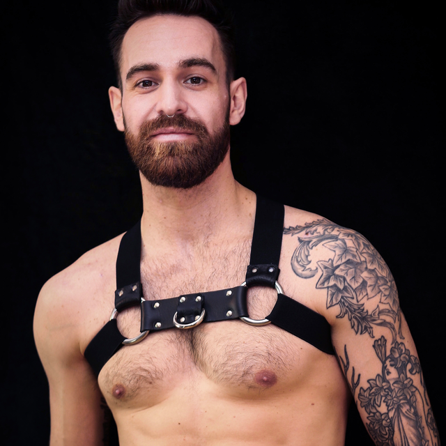Black Chest Harness 
