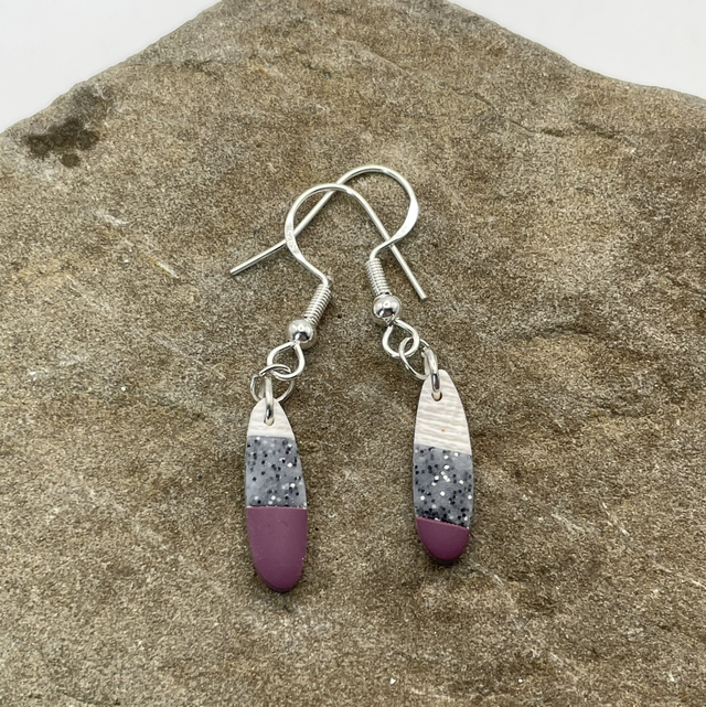 Mini plum stone danglies 
